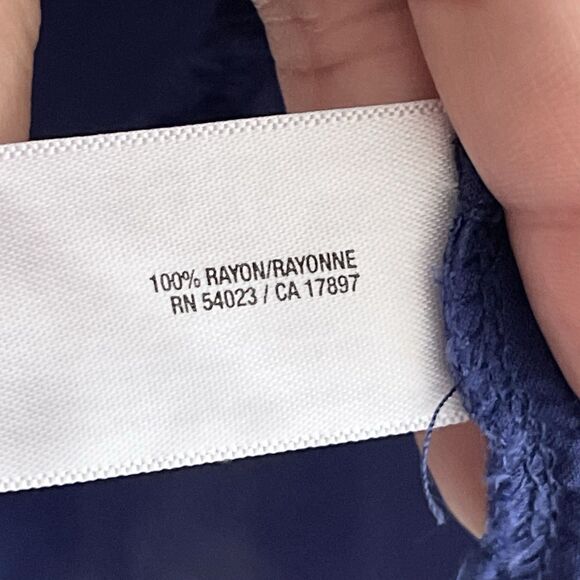 Old Navy Blue Tunic Top Size XL Long Sleeve Lightweight Split Neck Comfy Casual - Picture 7 of 10